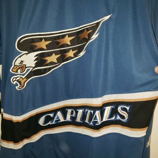 Vintage Starter Washington Capitals Screaming Eagle Jersey Blue Size XL Rare 2