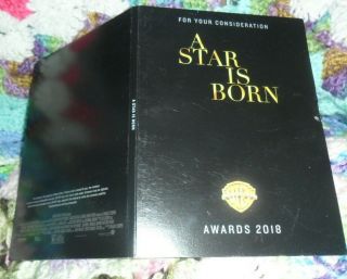 A Star Is Born Fyc Awards Consideration Rare Special Feature Film Art Promo 2018