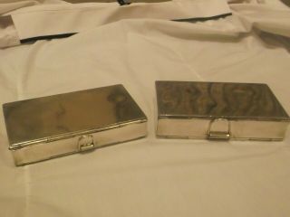 Antique Silver Plated Sandwich Boxes