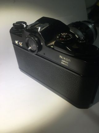 Rare Vintage Nikkormat EL Film Camera with 52 mm lens And Leather Strap - Japan 3