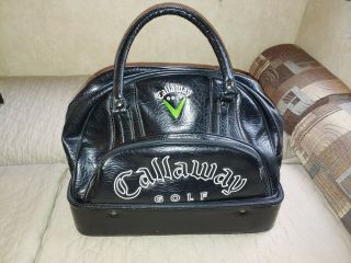 Vintage Callaway Golf Black Golf Shoe Duffle Gym Country Club Carry On Bag Rare
