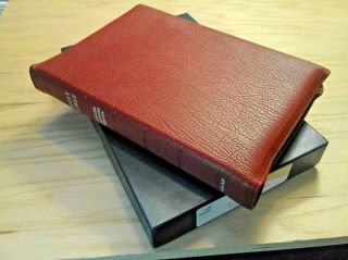 Rare,  1 Of 75,  Limited Edition R.  L.  Allan Esv Nc1 Rb Red Highland Goatskin Bible