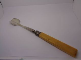 Vintage Stilton Cheese Scoop Fully Marked Silver Plated 9.  1/4 " Christmas Party