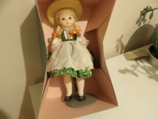 Madame Alexander Heidi 1580 Box,  Tags,  14 " Tall Doll Stand,