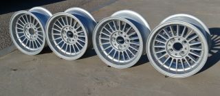 Alpina Ronal Oem Set R13 4x100 Bmw Csi 2002 1600 E9 12 24 28 Rare Wheels