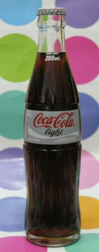 Uruguay South America Coca Cola Bottle Acl Light Rare 285 Language Country