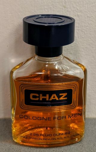 Vintage Chaz By Revlon 2.  25 Fl Oz Men 