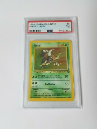 Pinsir 9/64 - 1999 Pokemon Card Jungle Set - Holo Rare - Wotc - Psa Graded