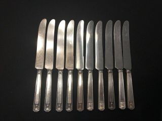 Holmes And Edwards Century Silverplate 10 Hollow Handle Dinner Knives