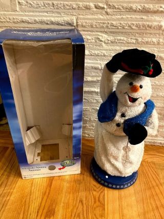 Rare Gemmy Frosty The Snowman Snowflake Spinning Singing Snow Miser W/box