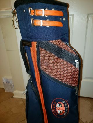 Rare Vintage 1989 Auburn Tigers Jones Sports Golf Bag Orange&Navy 2