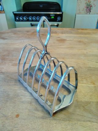 Art Deco Silver Plate Toast Rack By Walker And Hall Sheffield Lovely Item