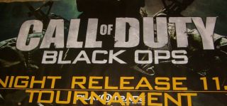 Huge Call Of Duty Black Ops Store Display Vinyl Poster Banner 96 " By 36 " Rare