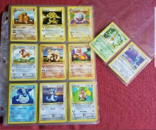 Rare Near Complete 1st Edition Shadowless Base Set Cards 17 - 102 First Ed