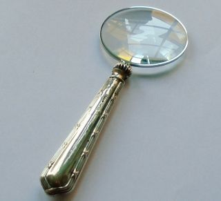 Raeno Sp Co Hm Silver Handle Magnifying Glass Birmingham 1922 George V