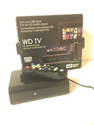 Rare Western Digital Wd Tv Hd Media Player Wd00avn