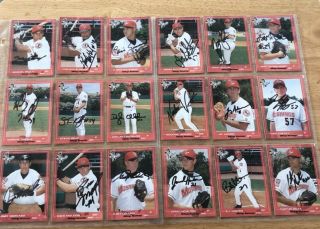 Very Rare 2001 Billings Mustangs Minor Lg 18 Autographed Cards & More All