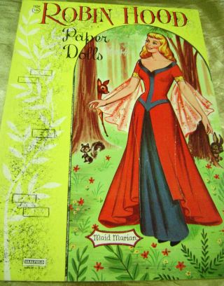 Vtg Paper Dolls Original1956 Robin Hood Saalfield 1056 Uncut