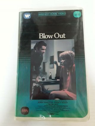 Blow Out Vhs Rare Cult Horror Sleaze Thriller De Palma Big Box Warner