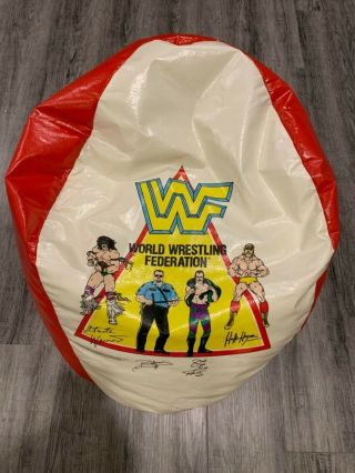 Vintage Wwf Superstars Bean Bag Rare Hulk Hogan Ultimate Warrior Bossman Wwe 1