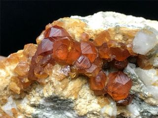 Natural Gules Fanta Spessartine Garnets Crystal Rough Rare Mineral Specime 2