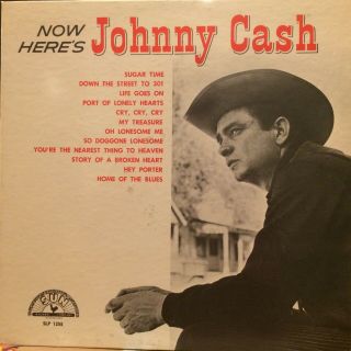 Johnny Cash Now Here’s Johnny Cash Lp Sun Slp 1255 Rare Dg Mono