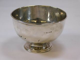 Antique Birmingham 1917 Martin Hall & Co Solid Silver Christening Bowl (15664)