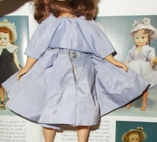Vintage Madame Alexander Cissette Doll Lavender Dress w/ Bolero 943 1957 3