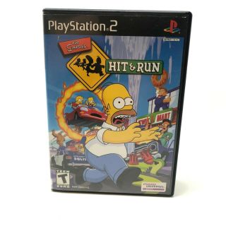 The Simpsons: Hit & Run (playstation 2,  2003) Complete Rare.