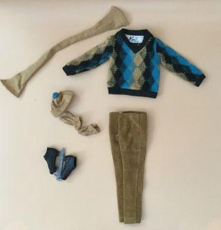 Vintage Barbie Boyfriend Ken’s Fun On Ice Outfit With T.  M Label