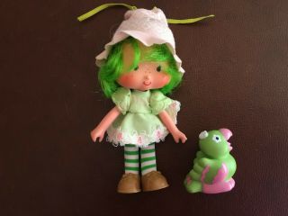 Vintage Strawberry Shortcake Doll Lime Chiffon & Pet Parfit Parrot