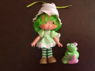 Vintage Strawberry Shortcake doll Lime Chiffon & Pet Parfit Parrot 2