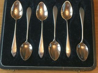 Set Of Six Gorham Boxed Sterling Silver Tea Spoons