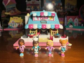 Vintage Bluebird Polly Pocket Pizzeria 1993 With All 4 Figures