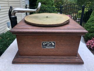Antique Victor Victrola Vv - Vi Talking Machine Record Player Phonograph Wood Case