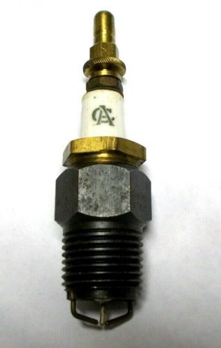 Early Antique Ac Spark Plug,  Patent 1898