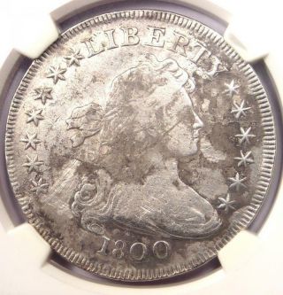 1800 Draped Bust Silver Dollar $1 Bb - 195 B - 15 - Ngc Fine Details - Rare Coin