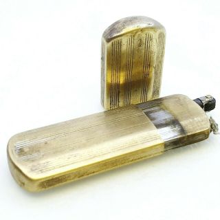 Cigarette Lighter Petrol Brass Vintage Antique 1930 