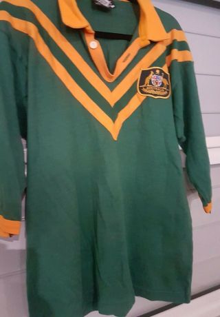 Very Rare Kangaroos Australia Retro Rugby League Peerless Guernsey Circa 80s