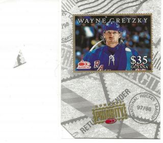 Ultra Rare Wayne Gretzky 1997 - 1998 97 - 98 Donruss Priority Stamp " Gold "