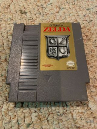 The Legend Of Zelda Nintendo Nes - Plays Great Rare Gray Cart