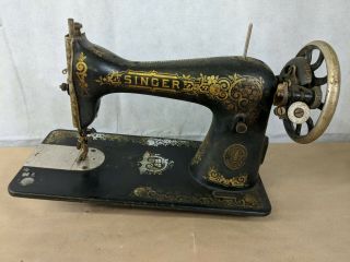 Singer 115 Antique Sewing Machine Or Restore Patent 1899 Floral C6