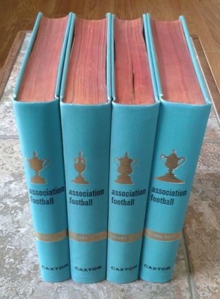 Vintage Association Football Volumes 1 - 4 Hardback Set Caxton 1960 Rare