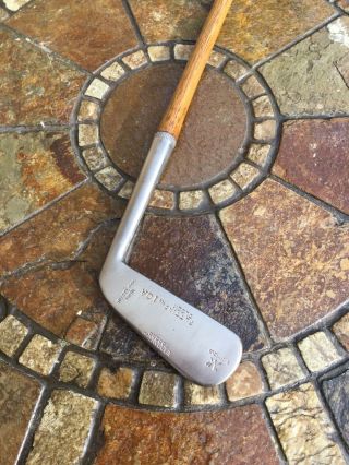 Vickers Putting Cleek Vintage Antique Hickory Golf Clubs