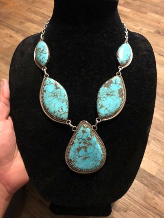 Rare Zuni Frank Vacit Turquoise Necklace,
