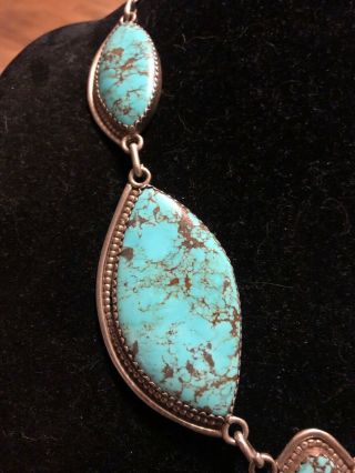 Rare Zuni Frank Vacit Turquoise Necklace, 3