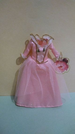 Vintage Topper Dawn/pippa Dolls " Pink Mini Kingdom Princess Gown Minty " 