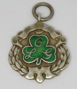 Vintage Sterling Silver Fob Charm Medal C1932,  To A Sister 7.  3 Grams Irish