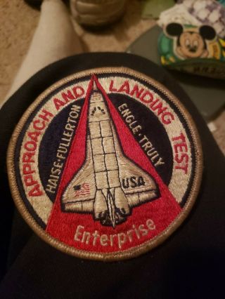 Alt Approach And Landing Test Enterprise Sts Shuttle Iron On Patch Nasa Rare