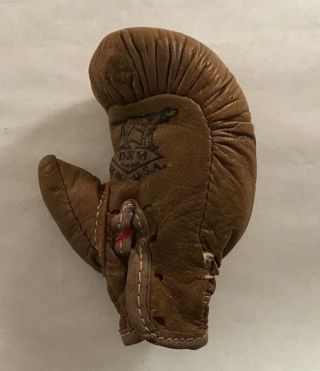Antique Draper & Maynard D&m Miniature Toy Leather Advertising Boxing Glove